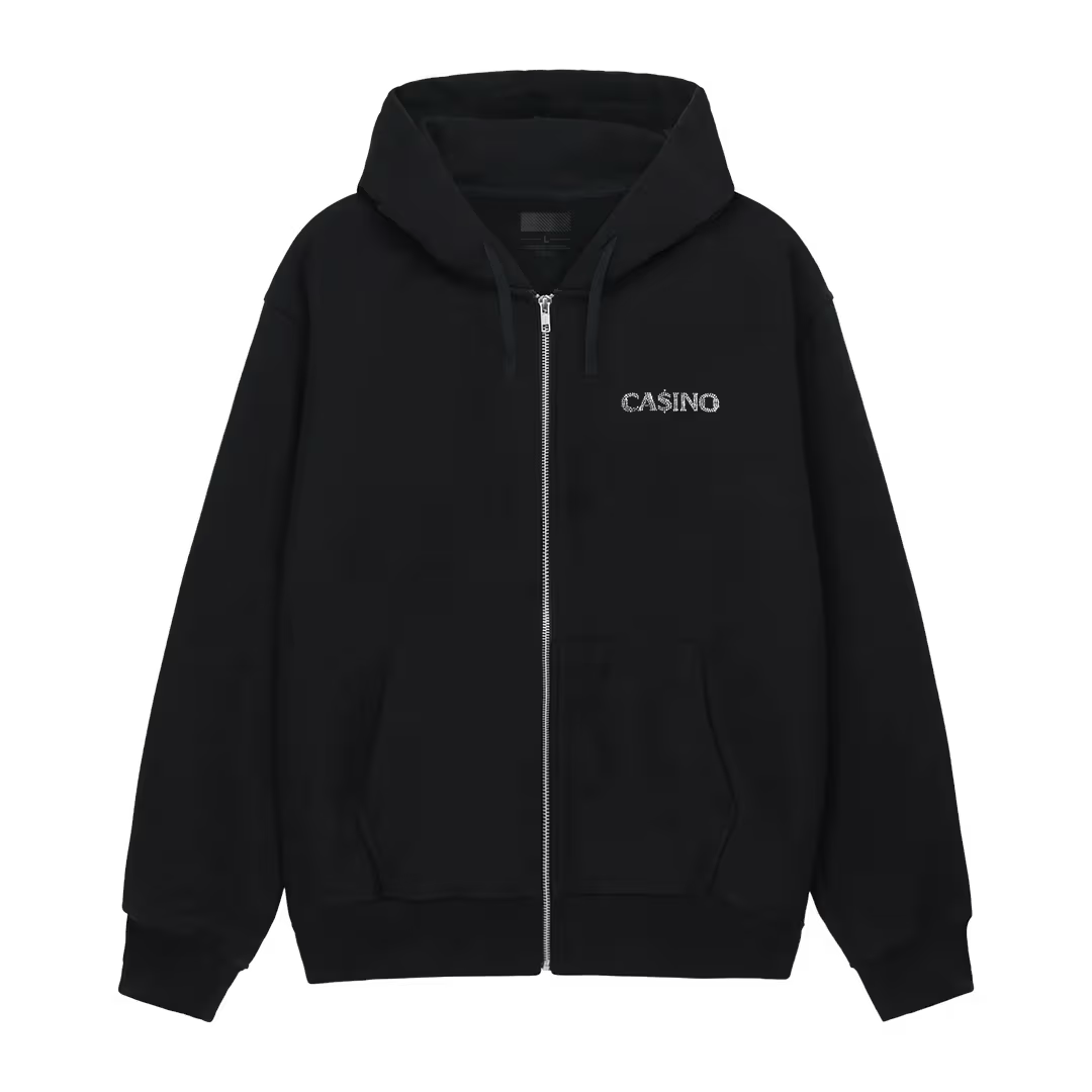 Baby Keem Merch - Ca$ino Logo Zip Hoodie