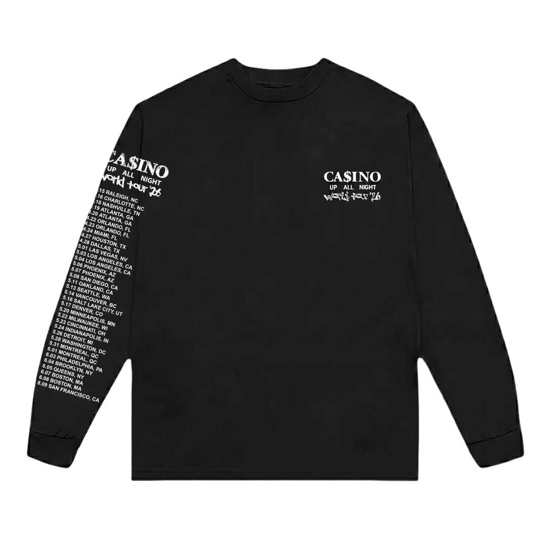 Baby Keem Merch - Ca$ino World Tour Dates Longsleeve
