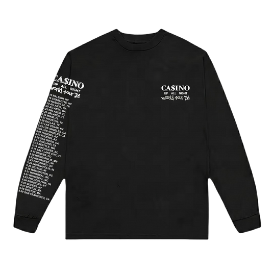 Baby Keem Merch - Ca$ino World Tour Dates Longsleeve