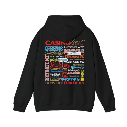 Baby Keem Merch - Ca$ino World Tour Road Map Hoodie