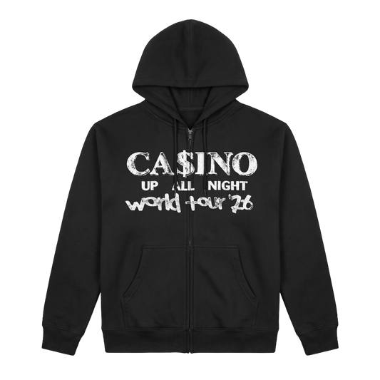 Baby Keem Merch - Ca$ino World Tour Zip Hoodie